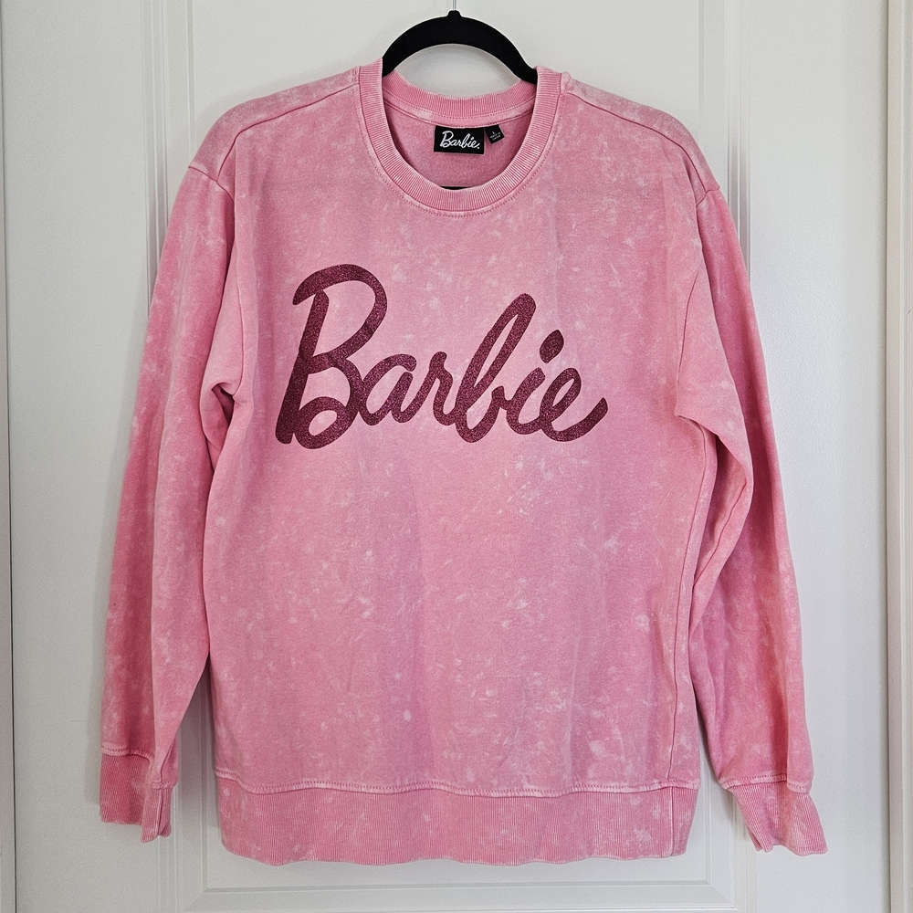 Barbie Faded Pink Crew Neck Sweater